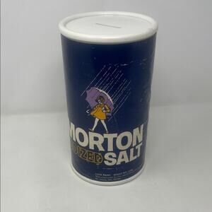 Vintage Morton Salt promotional coin bank